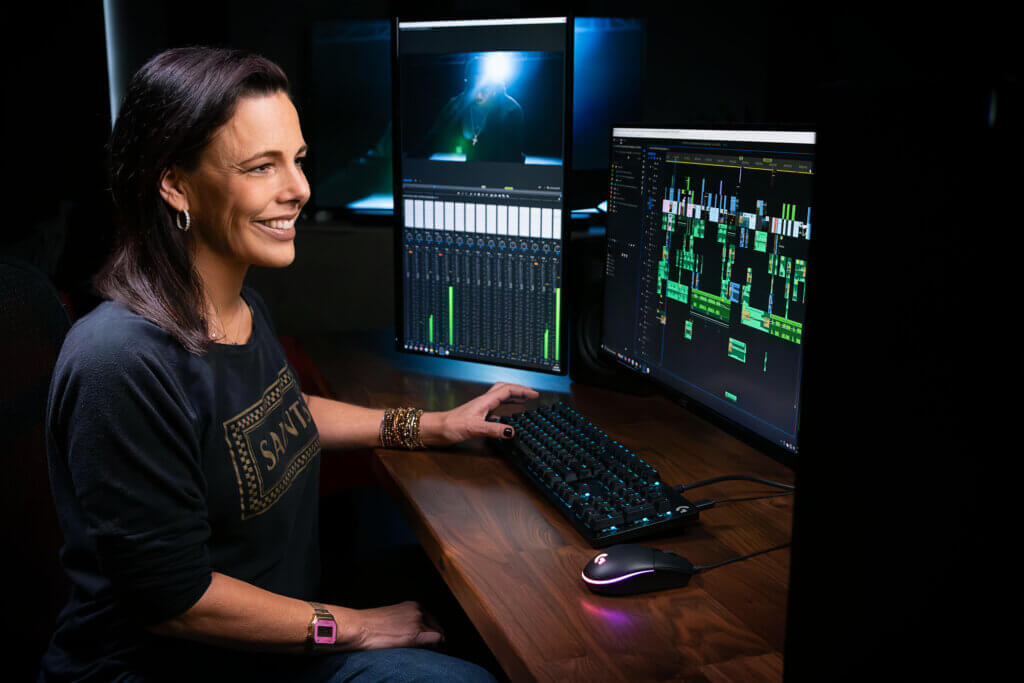 Image of Kimaree Long at her workstation.