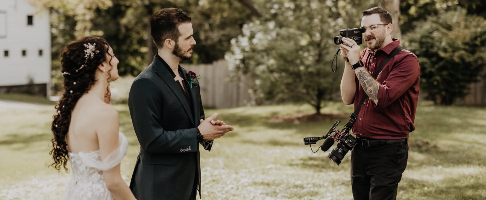 American Rose Films capturing wedding