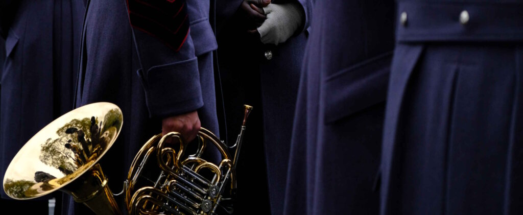 Musicians Wearing Formal Uniforms