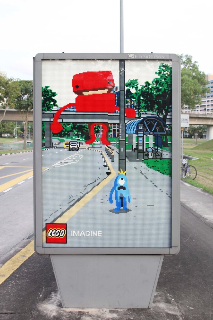 IMAGINE WINDOWS Campaign by David Stevanov

Poster built from legos. Small blue character and large red character by bridge.