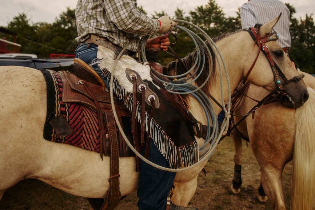 documentary style portrait with western, rural American character